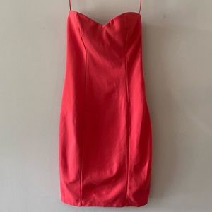H&M Strapless Mini Sweetheart Dress | Red | Size US 6